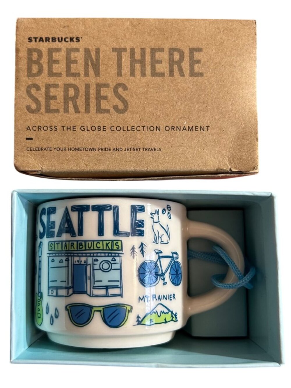 Starbucks Been There Series Seattle Ornament Mug 2oz Across The Globe Collection